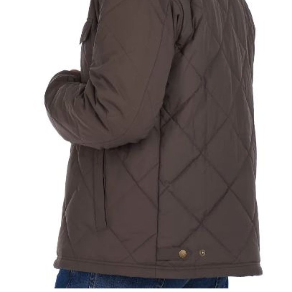 NWT! Barbour Men's Evenwood Quilted Jacket Dark Olive - Small - Picture 5 of 8